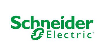 Schneider Electric Logo in grüner Schrift mit stilisiertem S und Electric darunter, auf weißem Hintergrund.